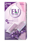 Eu Wax Strips Body Lavender 12s